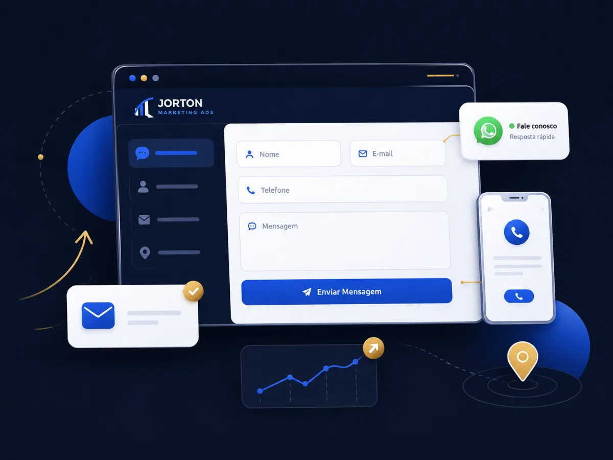 Contato com a Jorton Marketing Ads para Landing Pages, SEO e Google Ads