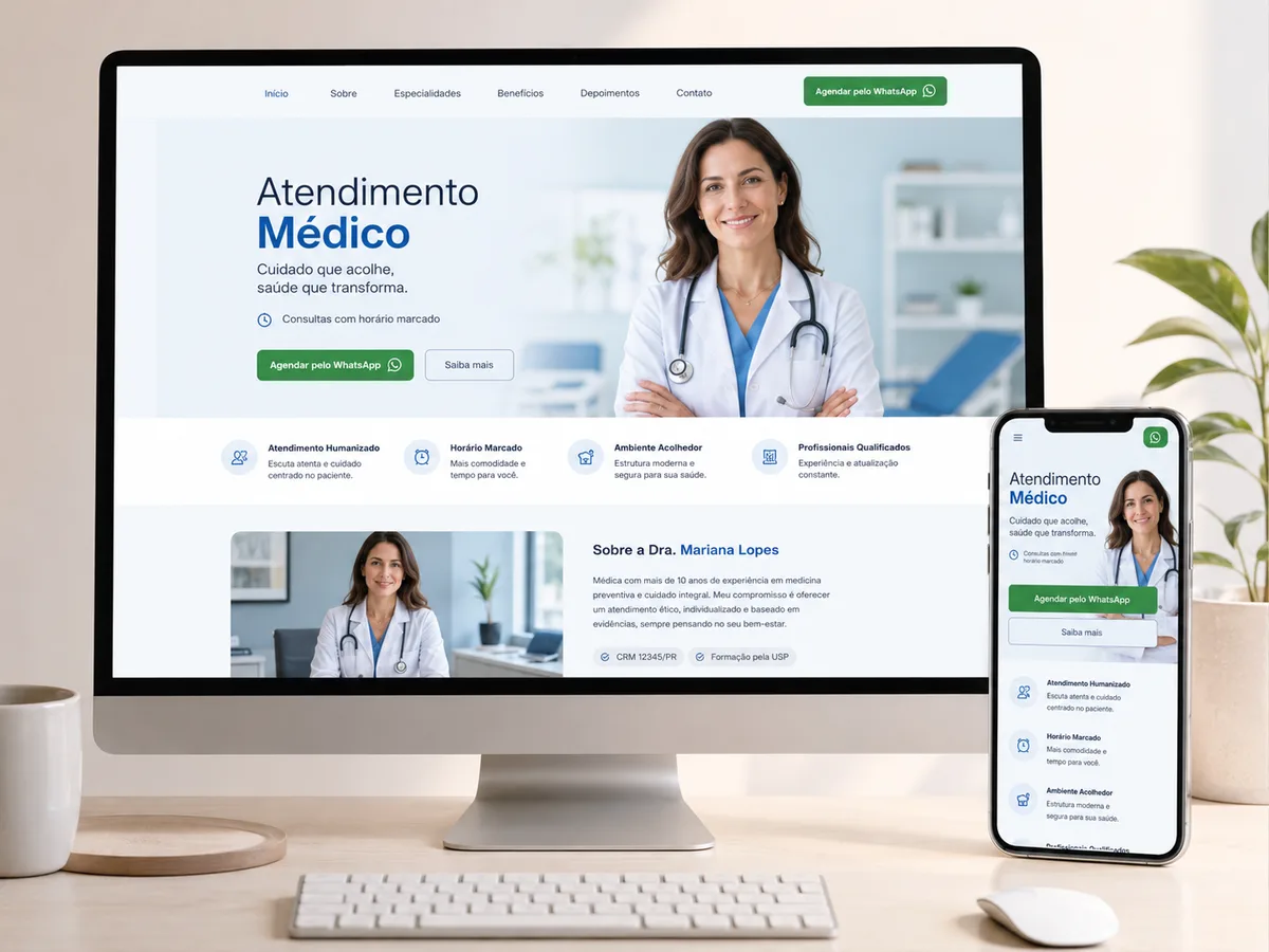 Landing Pages e Google Ads para Médico
