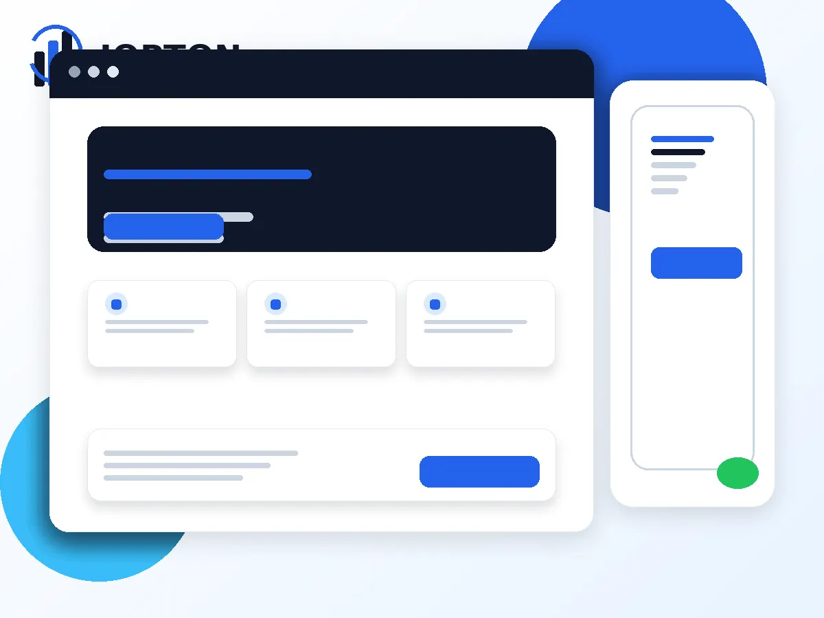 Mockup de Landing Page profissional focada em conversão