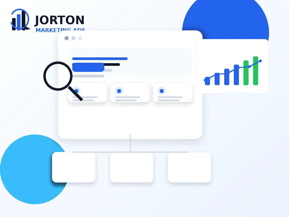 Estrutura de SEO com busca, páginas conectadas e crescimento orgânico